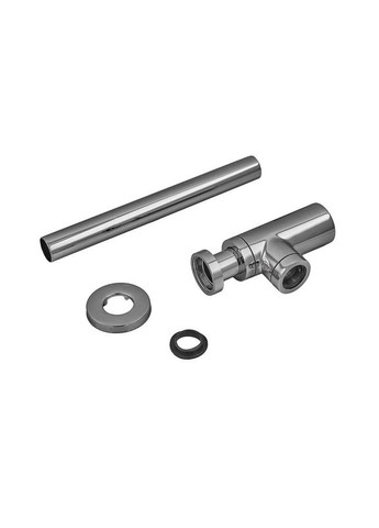 Сифон для раковини BT-01-01 без випуску (під донний клапан) без ревізії (Колір хром) 1 1/4'' (KR3407) KOER (322003470)