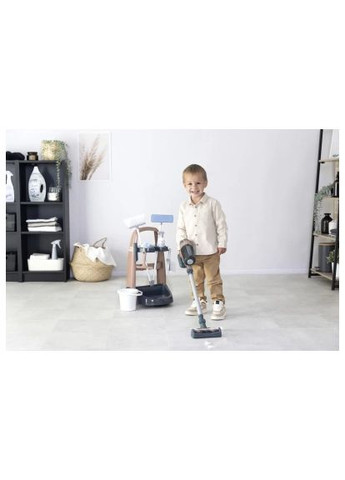 Игровой набор Тележка для уборки Ровента с ручным пылесосом и аксессуарами (7600330326) Smoby Вiзок для прибирания Ровента з ручним пилососом та (364659607)