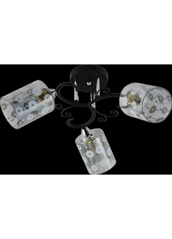 Декоративная люстра IS XA1317B/3 Черный+Хром с 3 плафонами Valeso (372505299)
