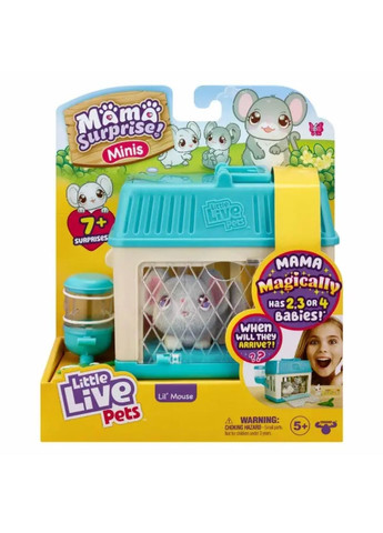 Ігровий набір Мама-сюрприз Миша в будиночку-клітці з мишенятами Little Live Pets (373039177)