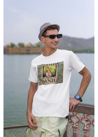 Біла футболка one piece ван-піс розшукова листівка sanji вінсмок санджі Кавун