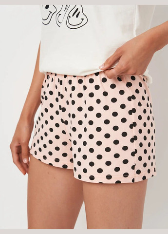 Молочна всесезон піжама жіноча літня футболка + шорти Роза