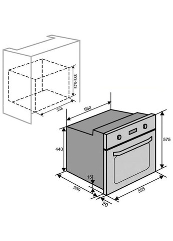 Духовой шкаф A68-SF3 (FDT) Black Luxell (355336733)