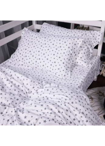 Постельное белье 016 White Stars Фланель 220x240 (m502947) Mirson 016 White Stars Фланель 220x240 King Size (369018303)