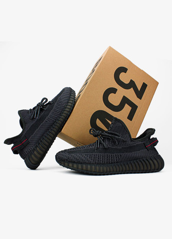 Чорні всесезон кросівки чоловічі і жіночі adidas yeezy boost 350 reflective black | адідас ізі буст 350 рефлективні чорні No Brand