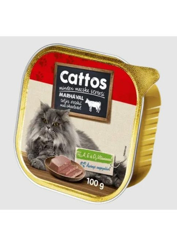 Паштет для котів зі смаком яловичини Cattos (290851631)