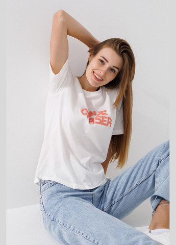 Футболка с принтом женская BX-99 Молочный (2000990656704A) shop (2000990656704) PEPPER MINT - (315988402)