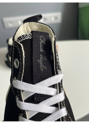 Кроссовки женские Converse Run Star Motion Hi Premium | Конверс Ран Стар черные белые No Brand чёрные демисезоны (361668005)