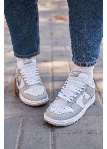 Сірі Осінні кросівки чоловічі nike sb dunk low retro grey найк сб данк No Brand