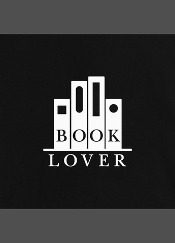 Чорна футболка "book lover" чоловіча чорна (bd-f-132) BeriDari