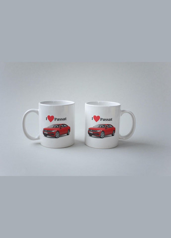 Кружка з принтом "I Love Passat" 330 мл Біла No Brand (324263459)