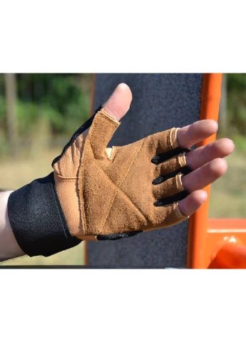Перчатки для фитнеса MadMax MFG-269 Professional Brown Mad Max (370952695)