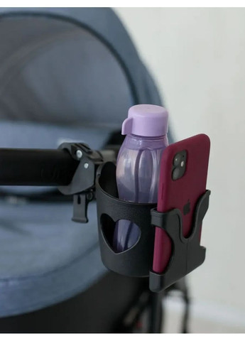 2 в 1 Підстаканник для дитячої коляски підсклянник для велосипеда та самоката універсальний тримач пляшки та напоїв та телефона Sensi (353966678)