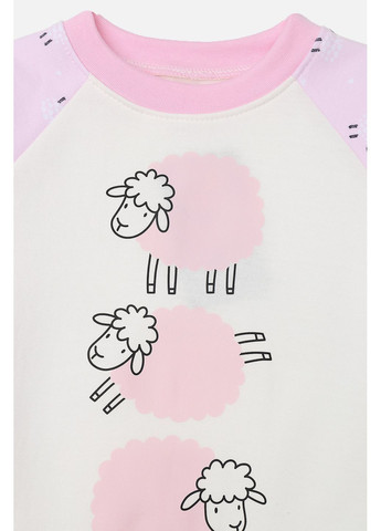 Розовая зимняя пижама со штанами для девочки цвет розовый цб-00282013 Yuki