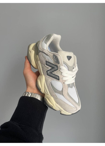 Серые демисезонные кроссовки мужские и женские new balance 9060 sea salt | нью беланс 9060 серые No Brand
