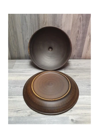 Блюдо с крышкой "Блинница" из красной глины No Brand (330028288)