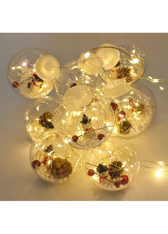 Светодиодная гирлянда Y005 Snowman 3.5 м Теплый свет Lesko (360455465)