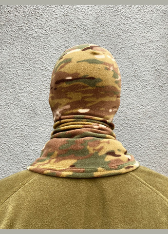 Get’Man балаклава теплая флис мультикам тактическая балаклава зсу зима военная балаклава мультикам армейская балаклава мультикам комбинированный флис производство - Украина
