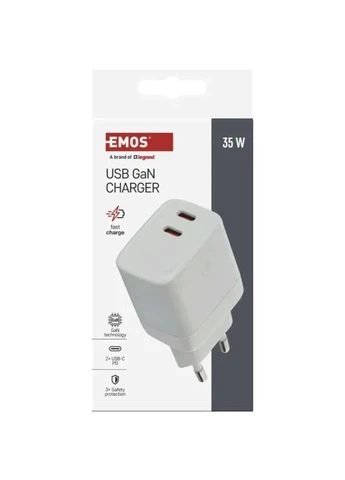 Зарядний пристрій V03G35 GAN PD 35W 220V Emos (363837233)