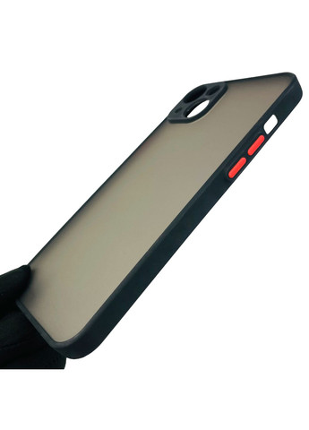 Чохол для iPhone 14 Plus протиударний із високими бортами із захистом камери на айфон 14 плюс чорний Apple (366019603)