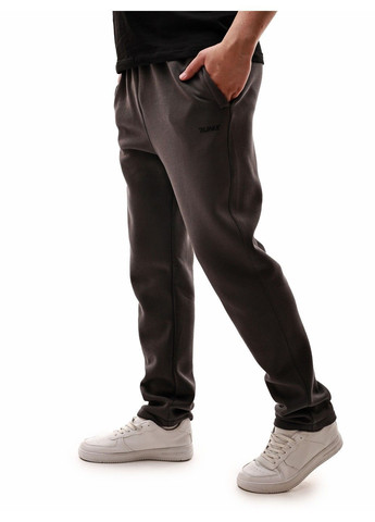 Темно-серые зимние брюки No Brand