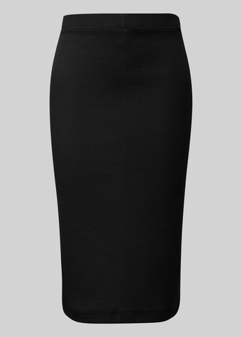 Черная однотонная юбка S.Oliver