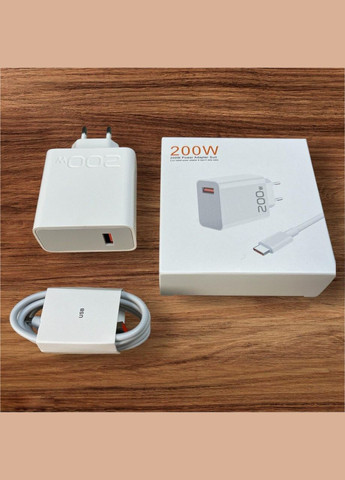 Зарядное устройство для 200W + Кабель USB-Type C с поддержкой быстрой зарядки Xiaomi (346483887)