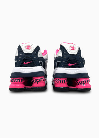 Кроссовки женские Nike Shox Ride 2 SP Supreme White Blue Pink |Найк Шокс Райд белые No Brand белые демисезоны (341089780)