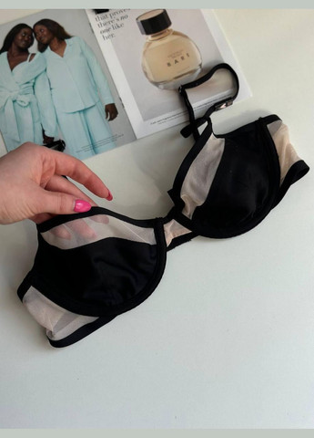 Чёрный бюстгальтер Victoria's Secret