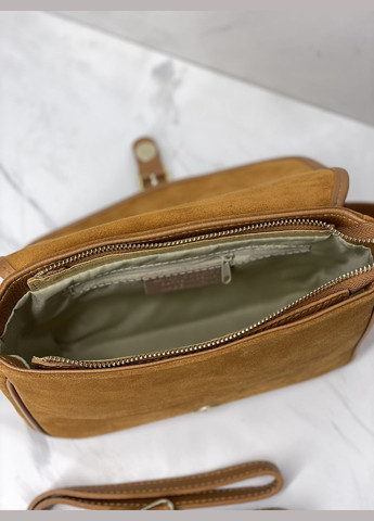 Сумка через плечо Италия, натуральный замш и кожа, классика с 2 ремешками, кроссбоди Firenze Кросбоді (341251993)