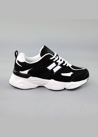 Кроссовки женские замша сетка Stilli чёрные (329787071)