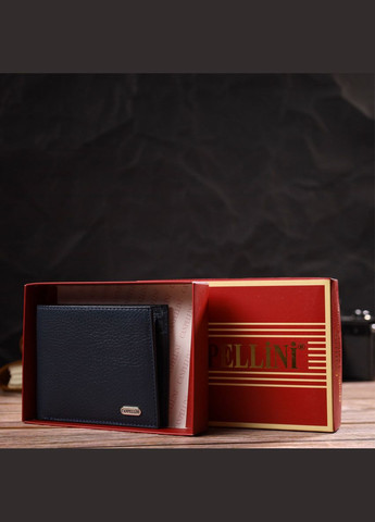 Горизонтальное мужское портмоне из натуральной зернистой кожи 21776 Canpellini (298569658)