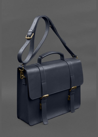 Кожаная сумка-портфель Porte синий (A-028786) BlankNote (327874068)