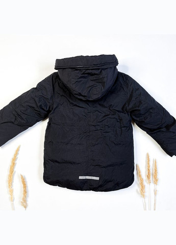 Черная зимняя куртка 134 см черный артикул л638 H&M