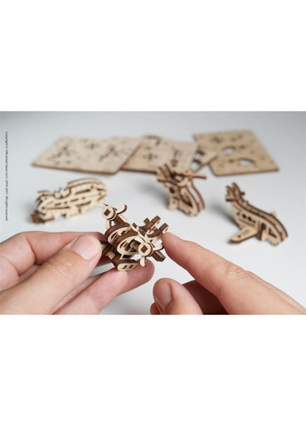 Механічний 3D пазл Фіджети-Летальні апарати. Набір з 4 шт. (70034) UGEARS (364115648)