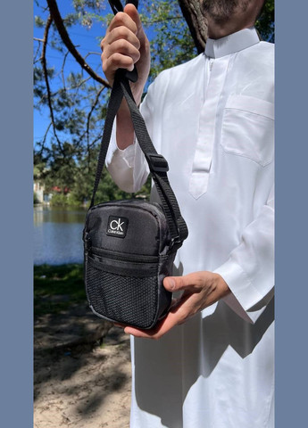 Чоловіча сумка крос-боді 14х18 см сірий (Е56-55-5) No Brand (306633400)