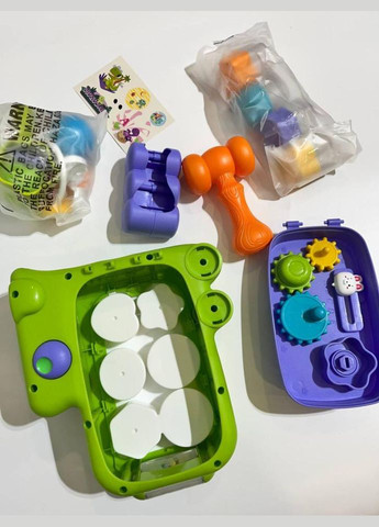 Сортер "Динозавр" QX-91210E, фігури 6шт (4шт-брязкальце, 2шт-кульки), молоточок No Brand (330609789)