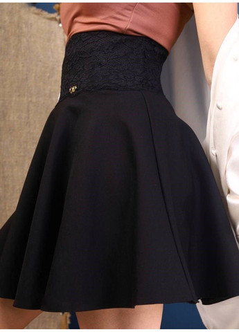 Спідниця жіноча мереживо чорна BSZZ (305847677)
