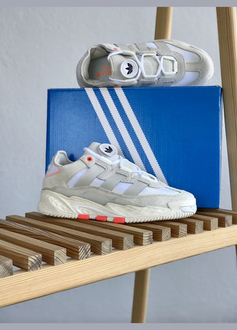 Бежевые демисезонные кроссовки мужские и женские adidas niteball beige | адидас найтбол бежевые No Brand