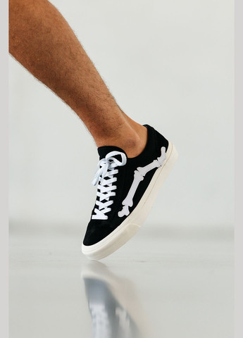 Чорно-білі Осінні кросівки чоловічі No Brand