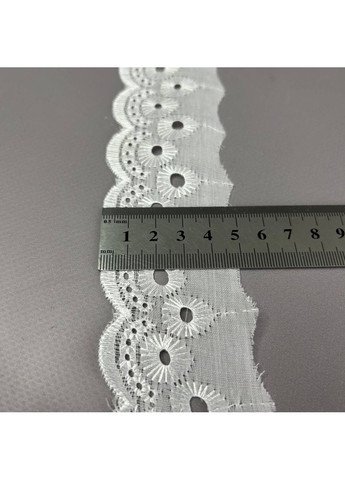 Мереживо на батисті Прошва 5 см - білосніжний Plus-plus (354797460)