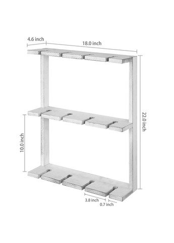 Полиця для келихів з дерева Граус шафран (ОБС-000206) No Brand (327424516)