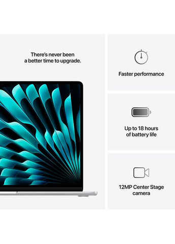 Ноутбук MacBook Air 15' M4 16/512GB Silver (MW1H3UA/A) Apple (324022130)