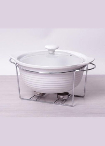Марміт Food Warmer керамічна каструля 2.4л Ø28см з підігрівом Kamille (297201623)