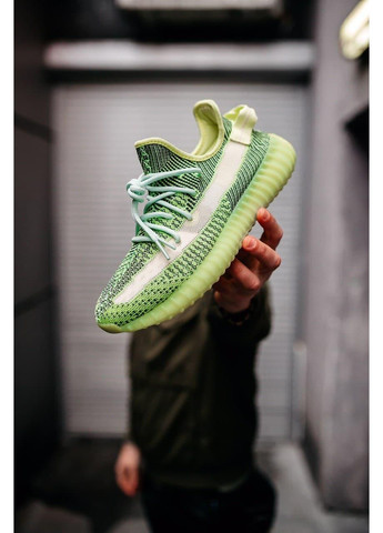 Зелені Осінні кросівки чоловічі adidas yeezy boost 350 v2 yeez reel reflective адідас ізі буст No Brand