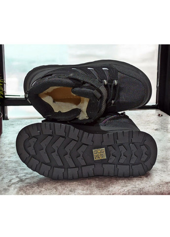 Черные зимние ботинки зимние для мальчика bi&ki арт., черный Biki