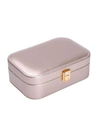 Скринька для прикрас з еко шкіри 20×14×7 см із дзеркалом органайзер для ювелірних виробів HP-5-32GOLD Yiwu (353502570)