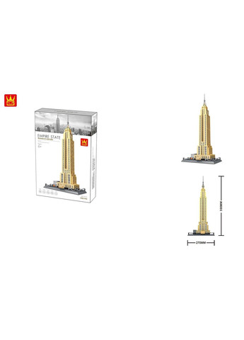 Дитячий конструктор Архітектура Емпайр-Стейт-Білдінг 1995 деталь (5212) Wange (365876339)