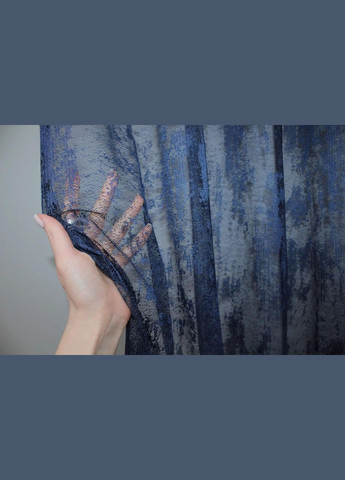 Тюль мармурова жакардова в зал Гардіна Шоколад 300x270 см (tul-1400т-5-05) No Brand (306633033)