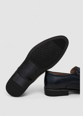 Темно-синие туфли мужские с перфорацией, цвет темно-синий, KangFu